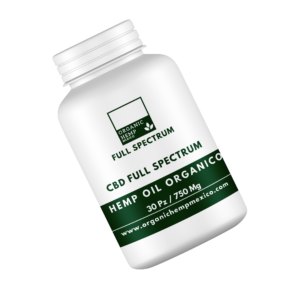 CBD Full Spectrum Cápsulas Softgel Organic Hemp México 750mg 30pz cannatlan