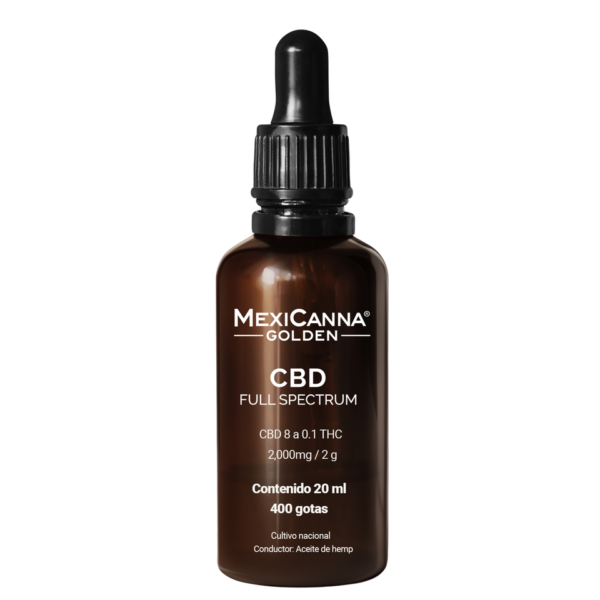Mexicanna Golden Full Spectrum 2000 mg Gotero 20ml cannatlan