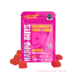 Happy Bites, Gomitas Magicas, Gomitas cannabicas, Aura